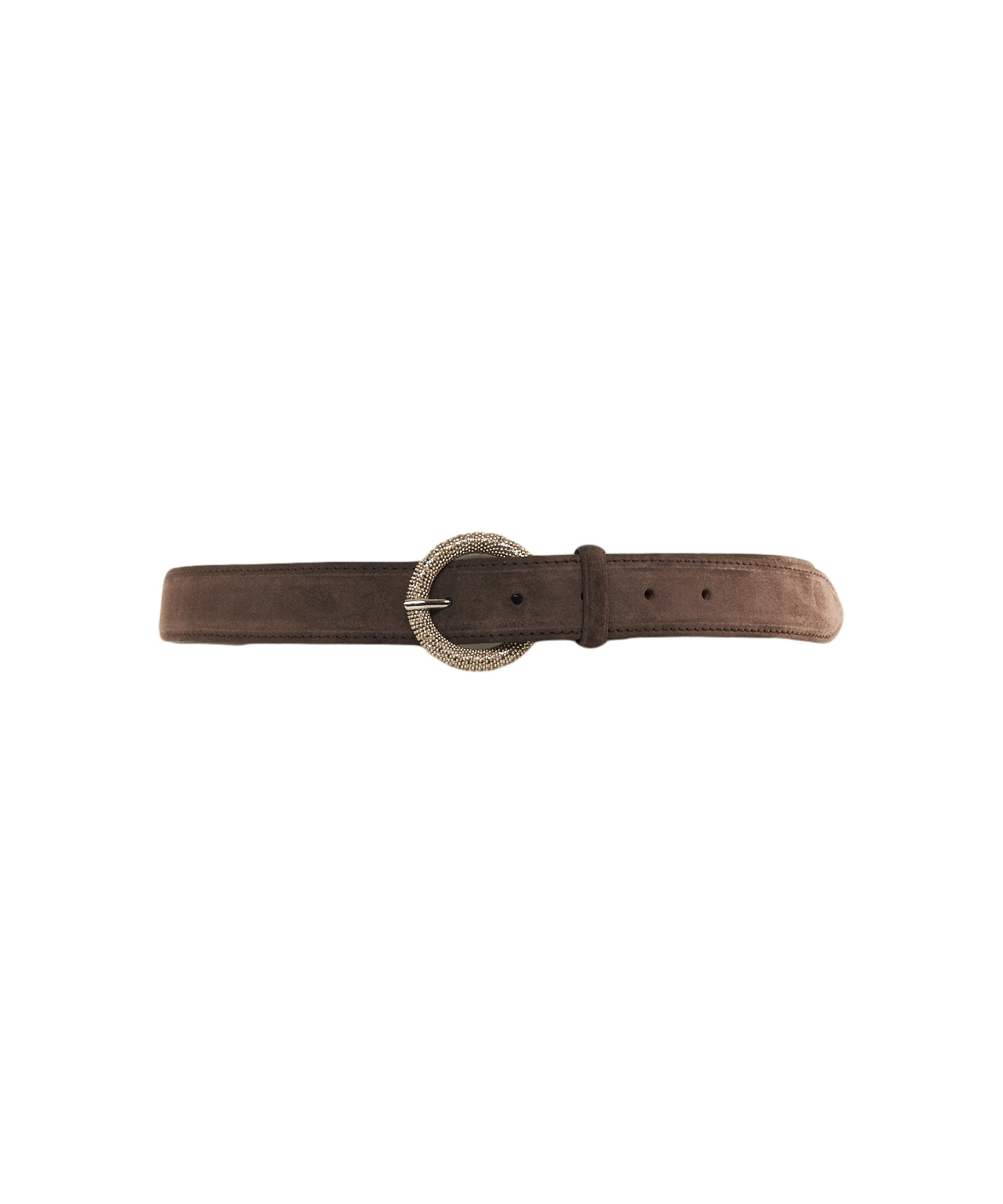 ORCIANI Elegant Suede Belt with Round Buckle