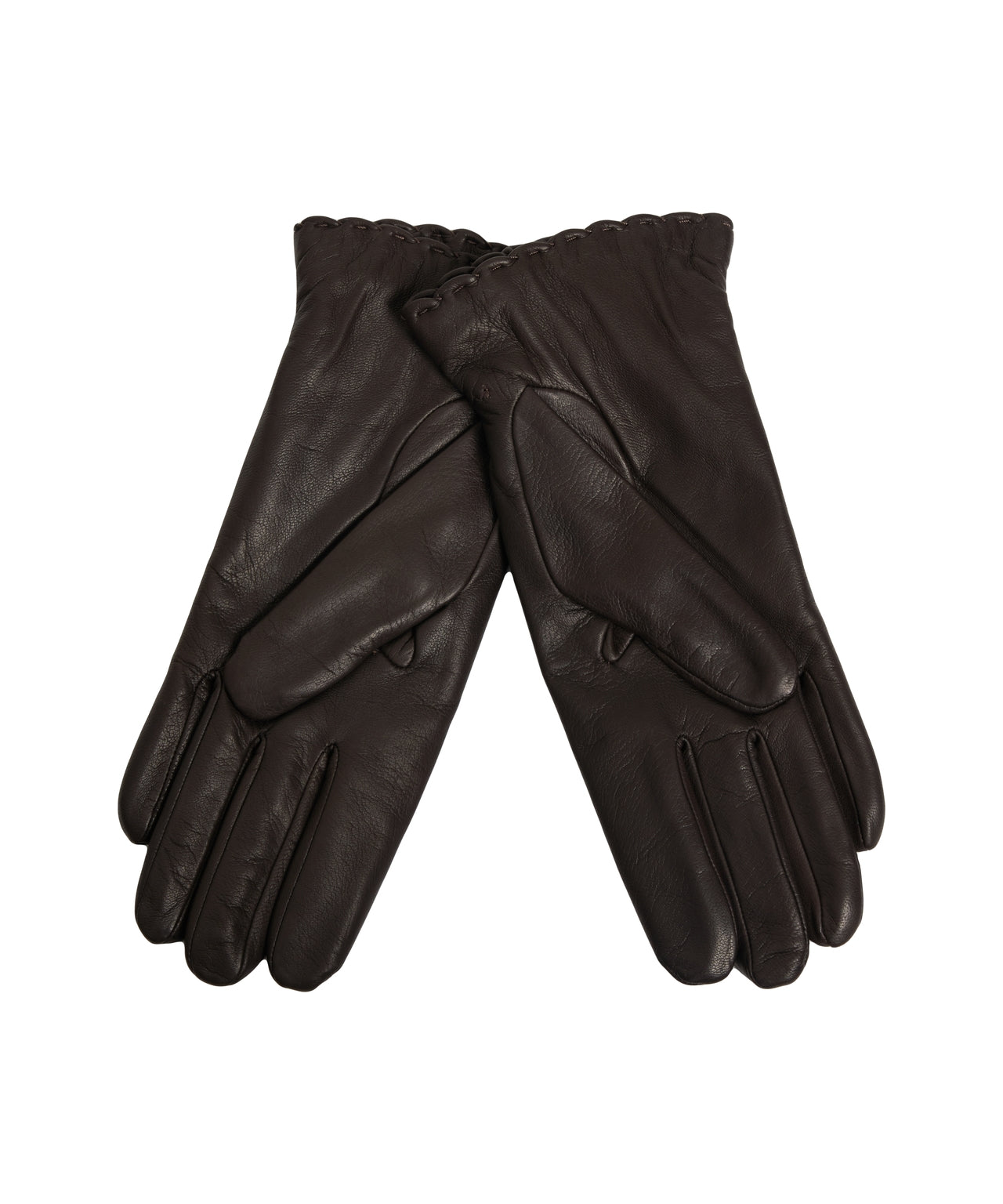 ORCIANI Luxurious Leather Gloves with Gathered Cuff for Women