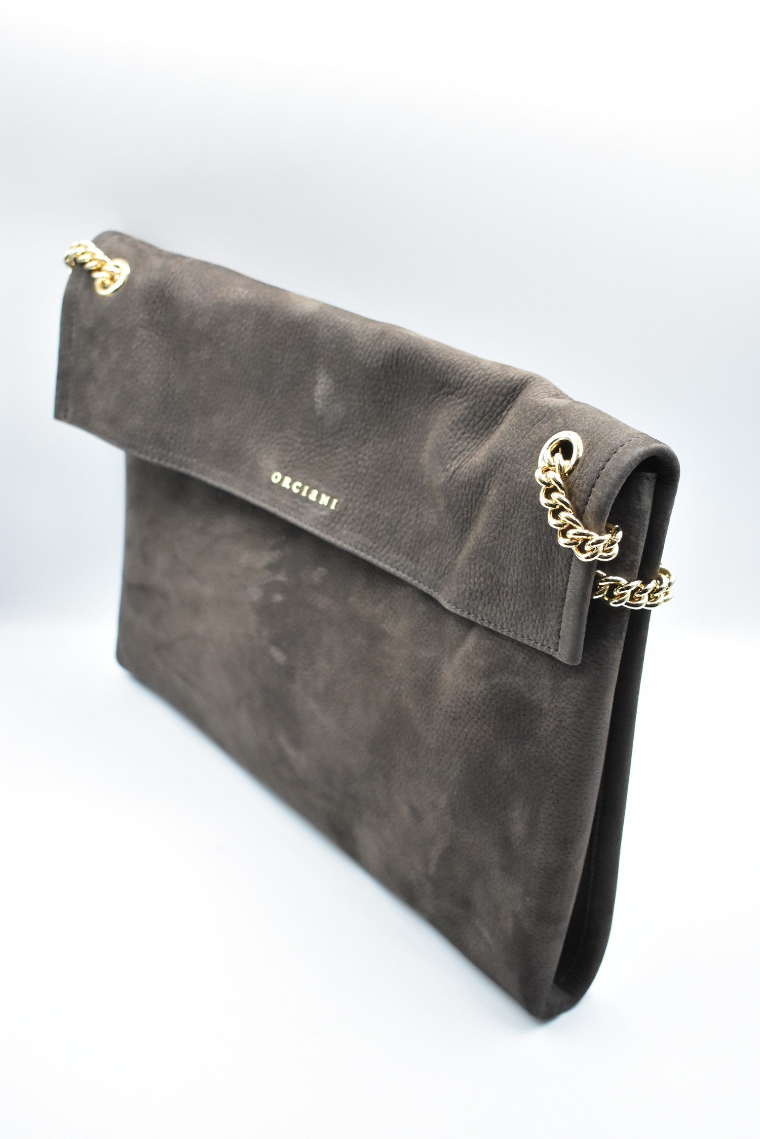 ORCIANI Soft Midi Handbag with Chain Strap