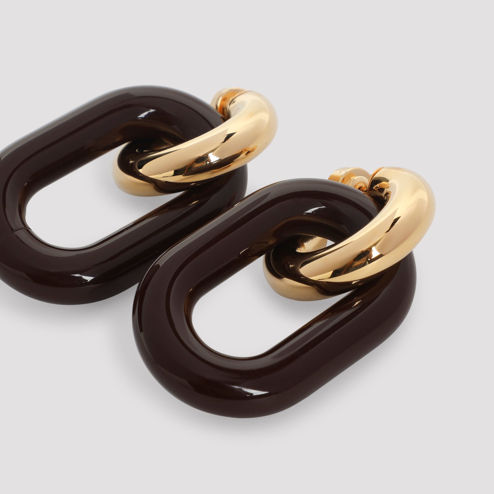 MARNI Chic Brass and Resin Earrings