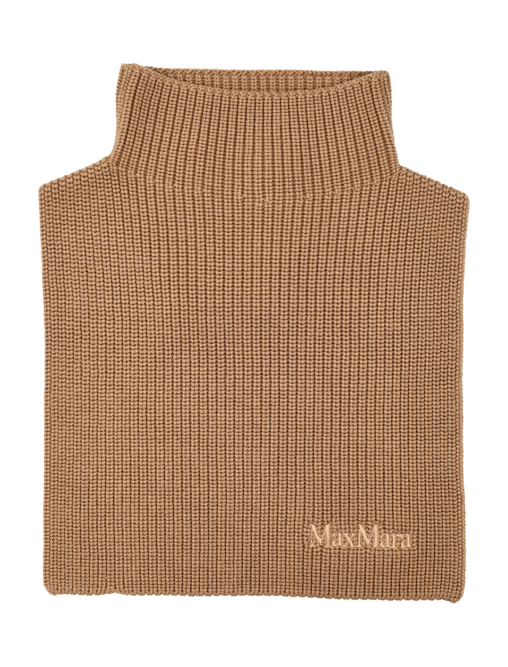MAX MARA Wool Ribbed Neckwarmer