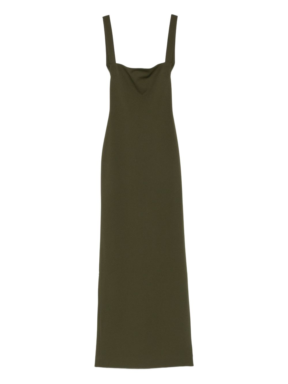 SOLACE LONDON Sleeveless Square Neck Midi Length Dress for Women