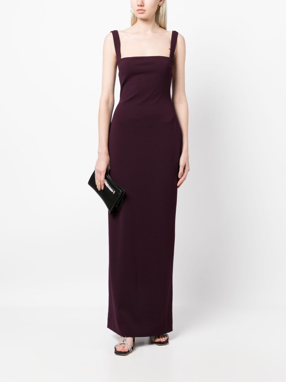 SOLACE LONDON Square Neck Sleeveless Maxi Dress for Women