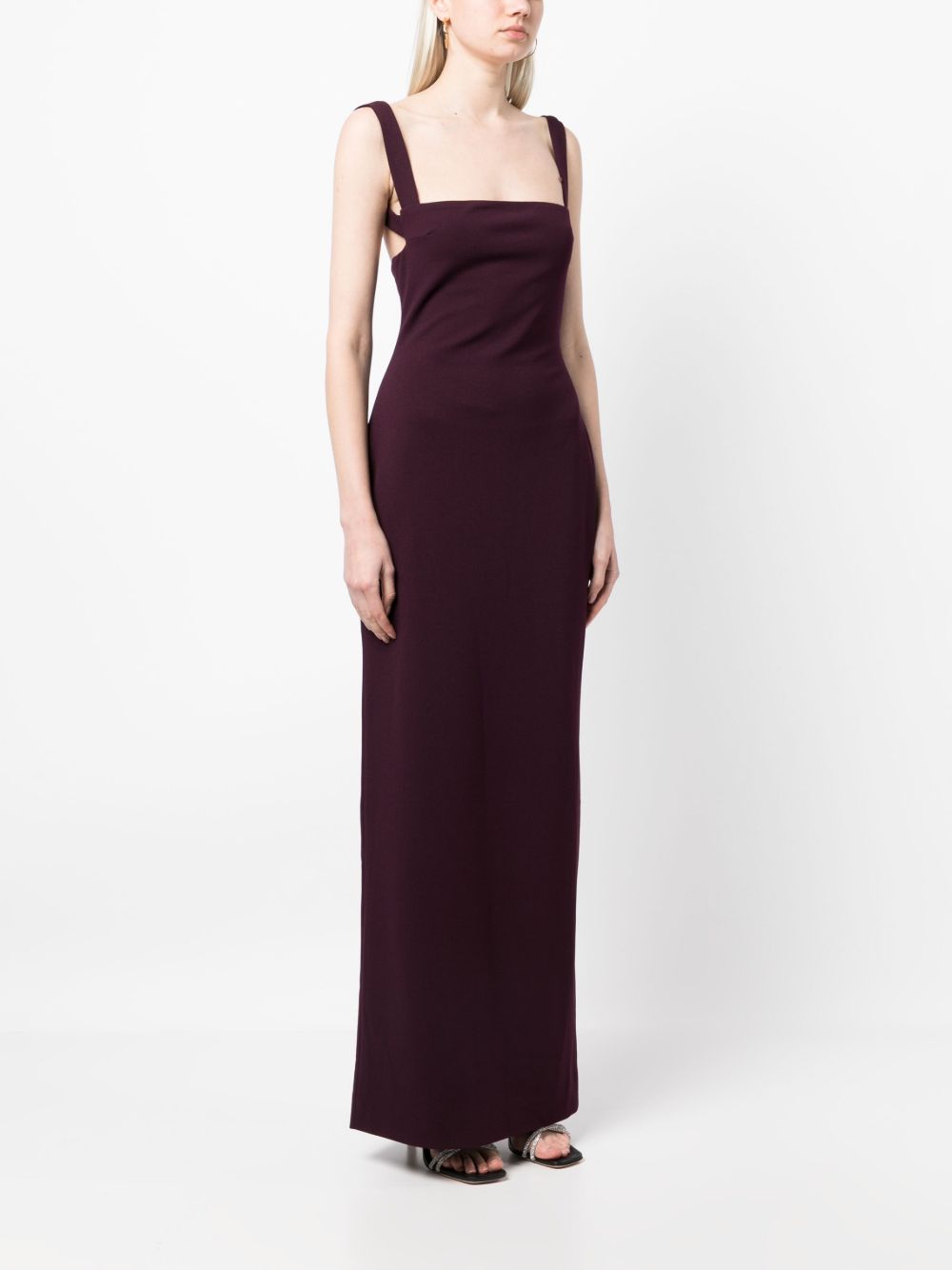 SOLACE LONDON Square Neck Sleeveless Maxi Dress for Women