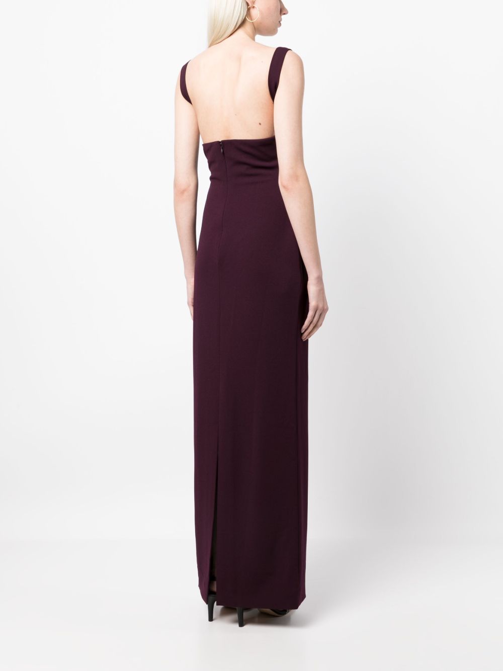 SOLACE LONDON Square Neck Sleeveless Maxi Dress for Women