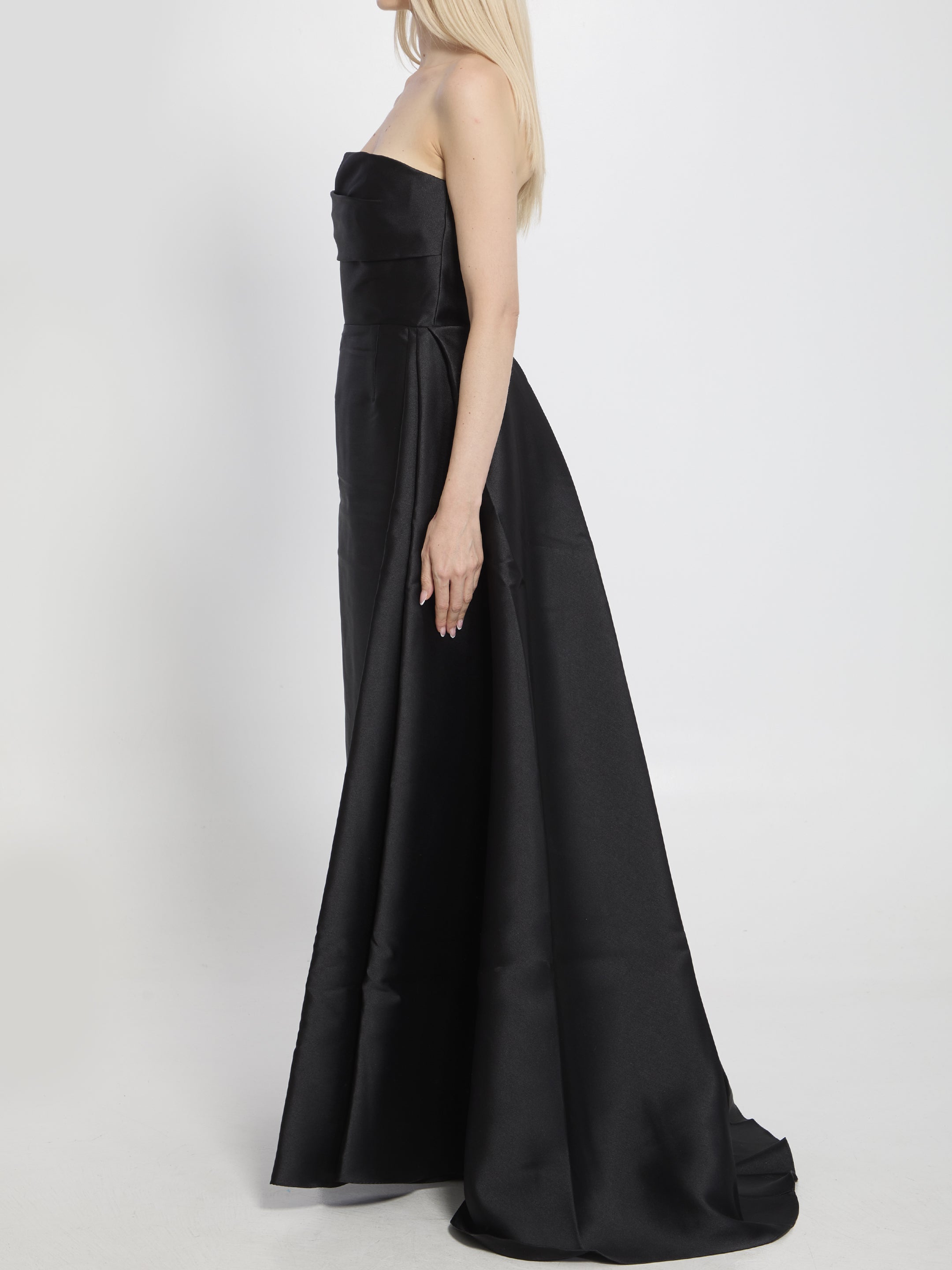 SOLACE LONDON Elegant Maxi Dress with Boat Neckline - Size 8