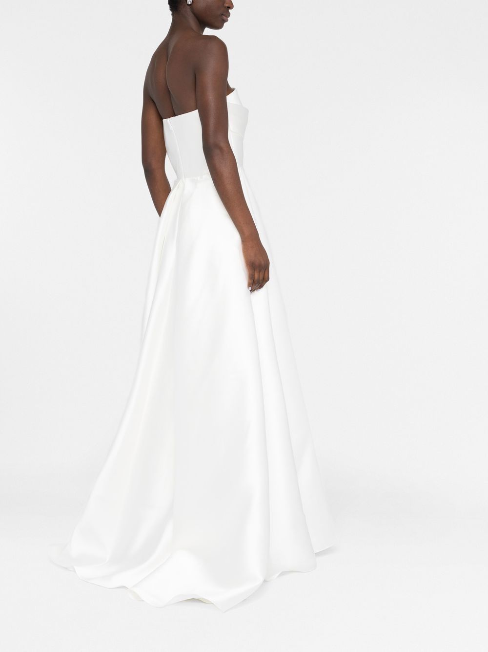SOLACE LONDON Tiffany Long Dress - Floor-Length Strapless Design