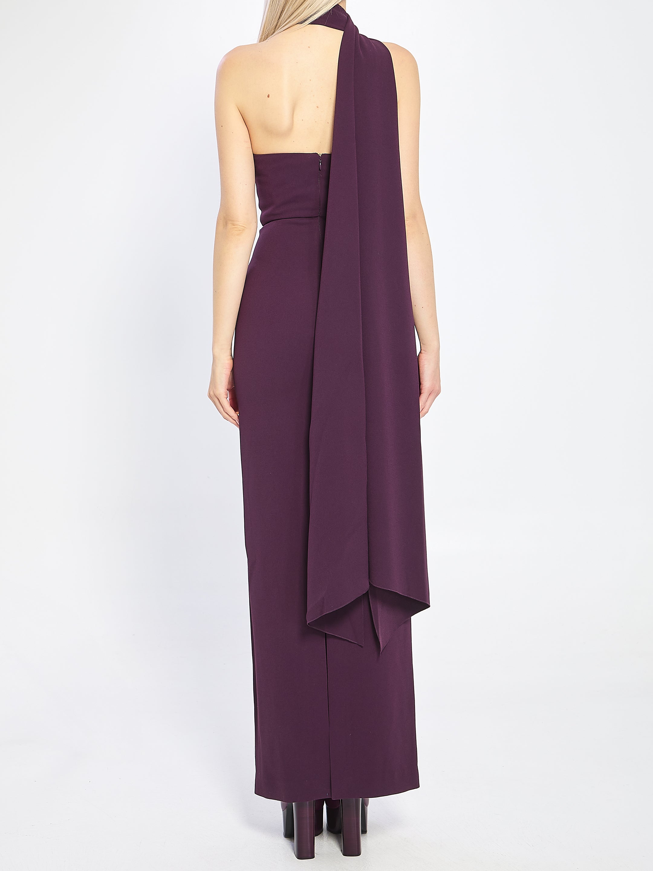 SOLACE LONDON Demi Maxi Dress with Back Slit