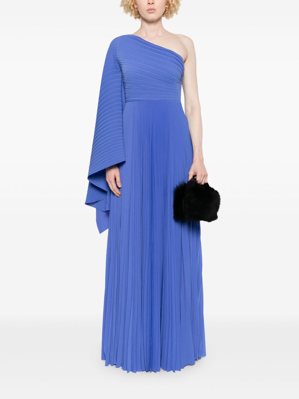 SOLACE LONDON One-Shoulder Asymmetric Maxi Dress