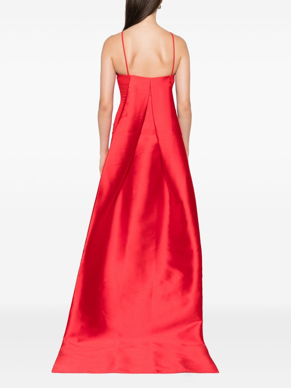 SOLACE LONDON Halterneck Maxi Dress with Train Detail for Women