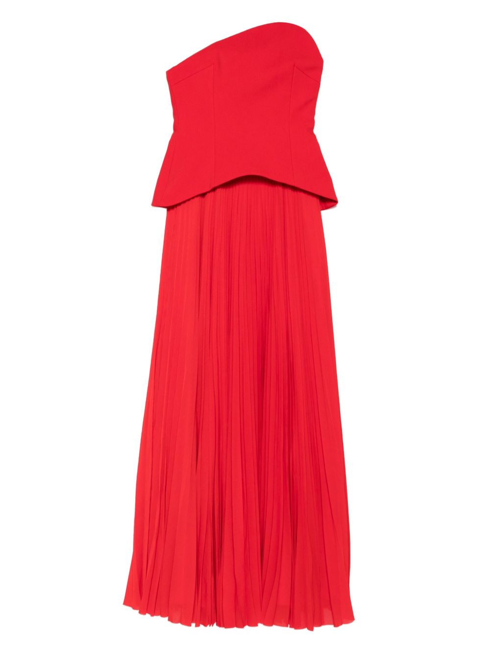 SOLACE LONDON Britt Maxi Dress - Strapless Design with Asymmetric Neckline