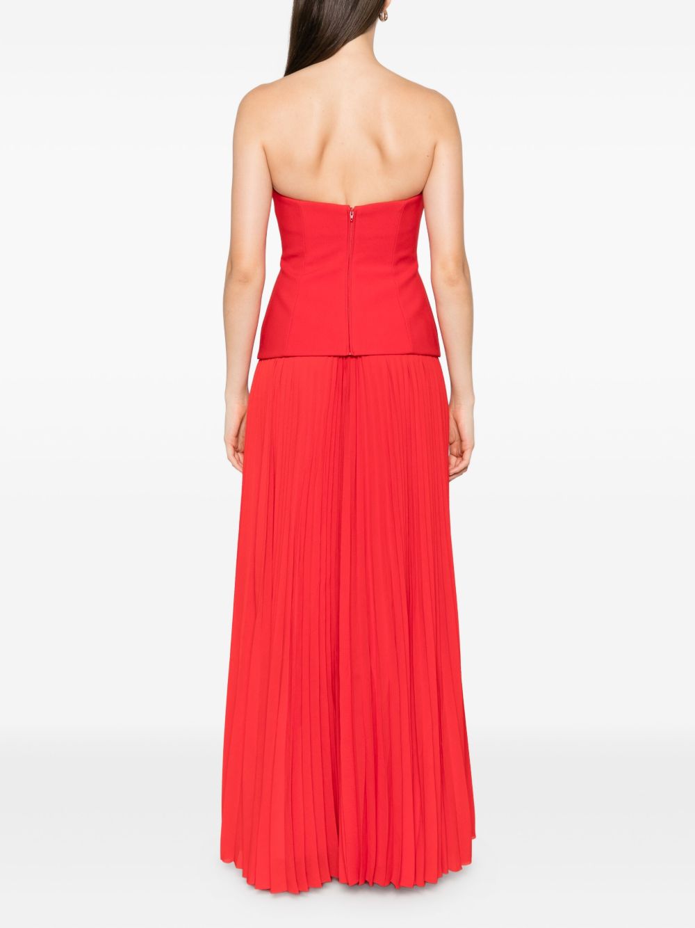 SOLACE LONDON Britt Maxi Dress - Strapless Design with Asymmetric Neckline
