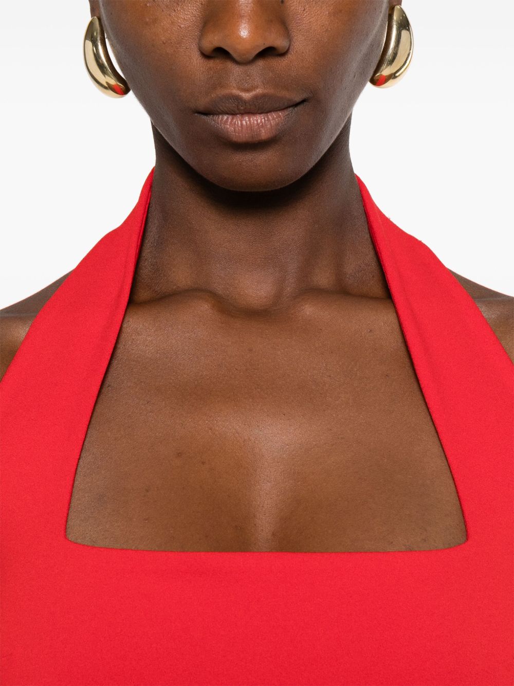 SOLACE LONDON Maxi Dress with Concealed Zip Fastening for Women