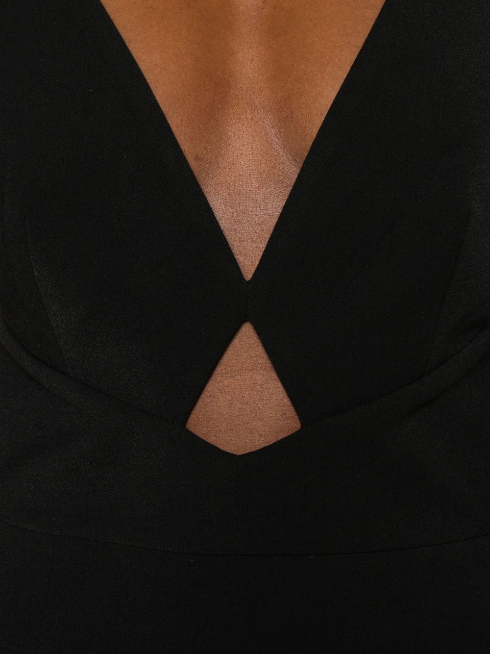 SOLACE LONDON Elegant Sleeveless Midi Dress with Cross-Back Straps