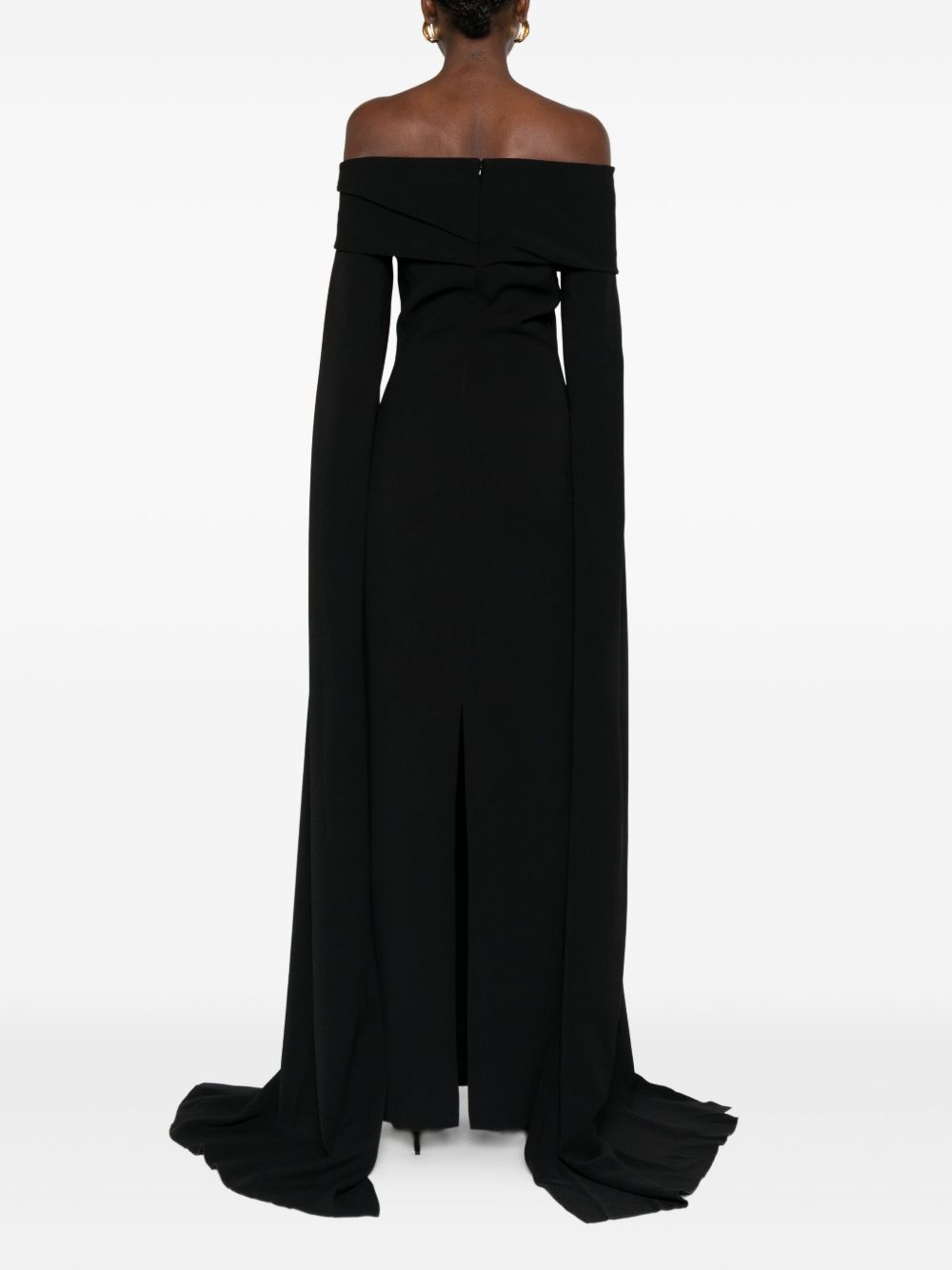SOLACE LONDON Off-Shoulder Midi Dress