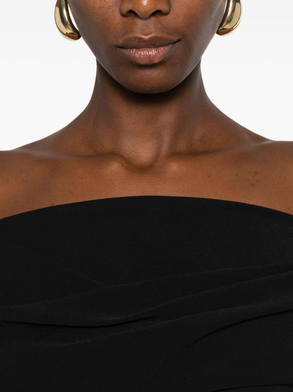 SOLACE LONDON Off-Shoulder Midi Dress