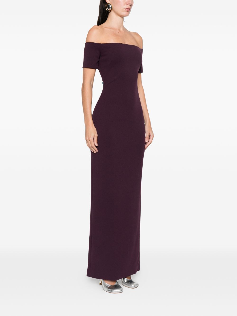 SOLACE LONDON Off-Shoulder Maxi Dress for Women
