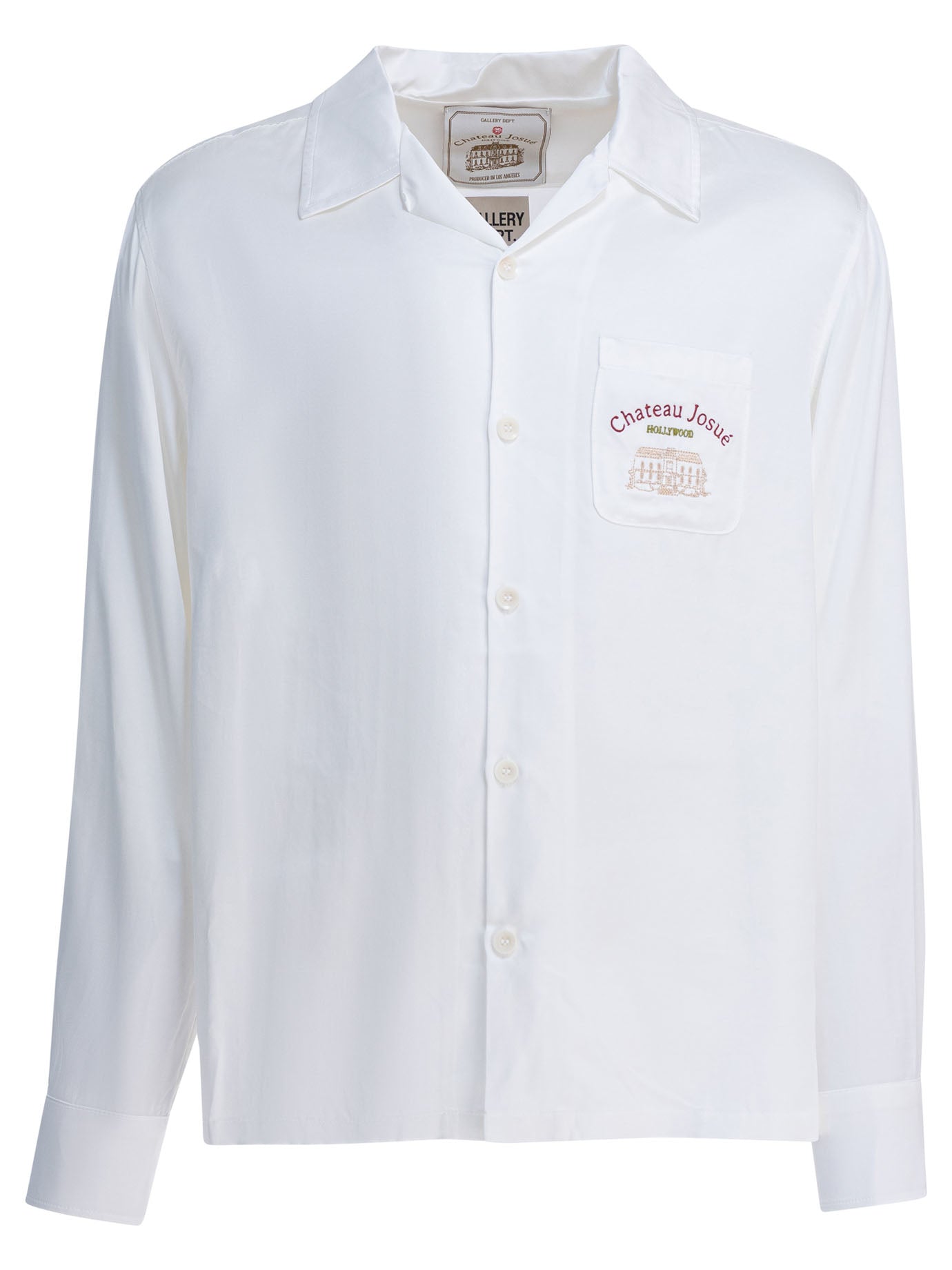 GALLERY DEPT. Embroidered Regular Fit Camp Collar Shirt