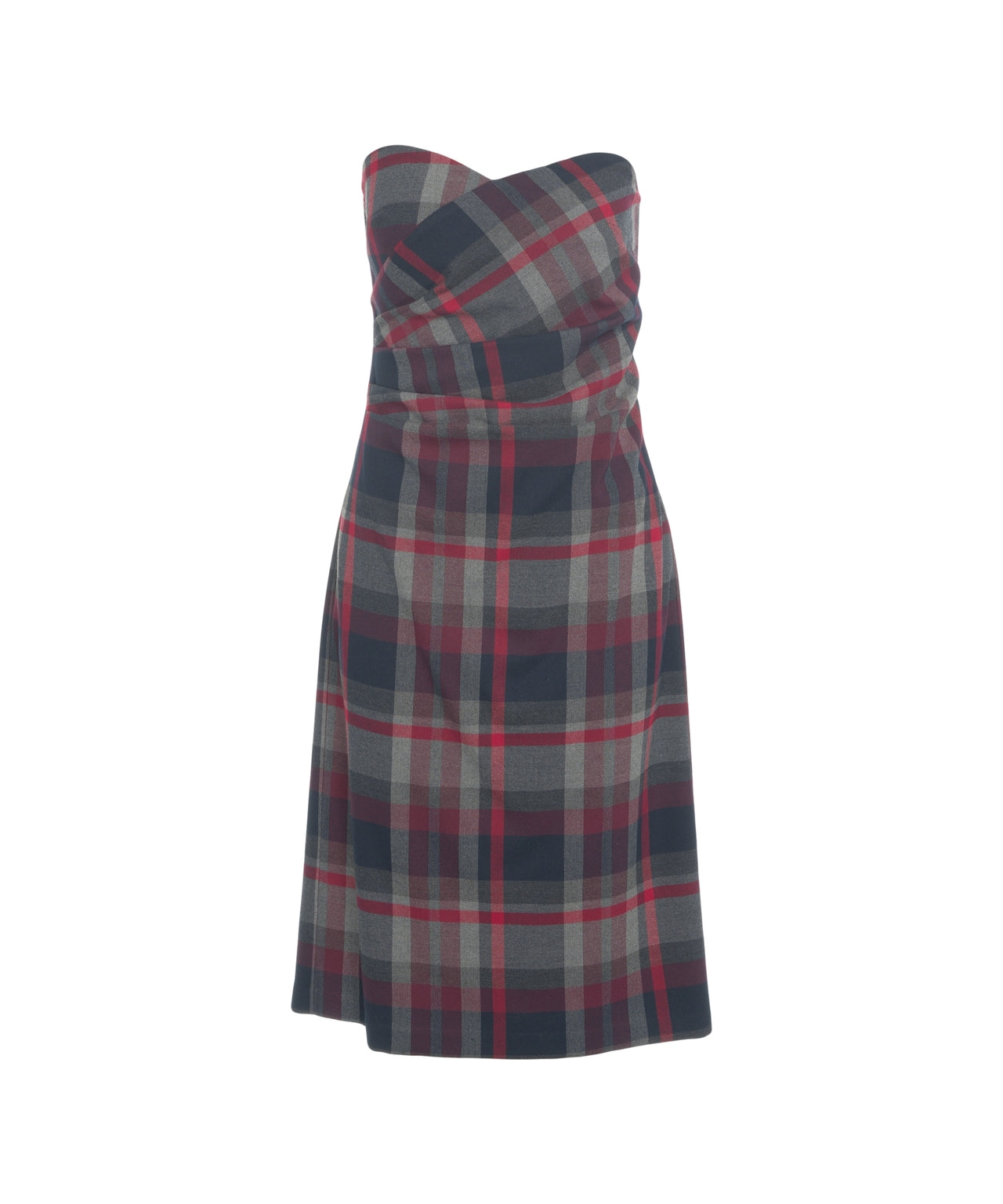 OTTO D AME Chic Check Midi Dress