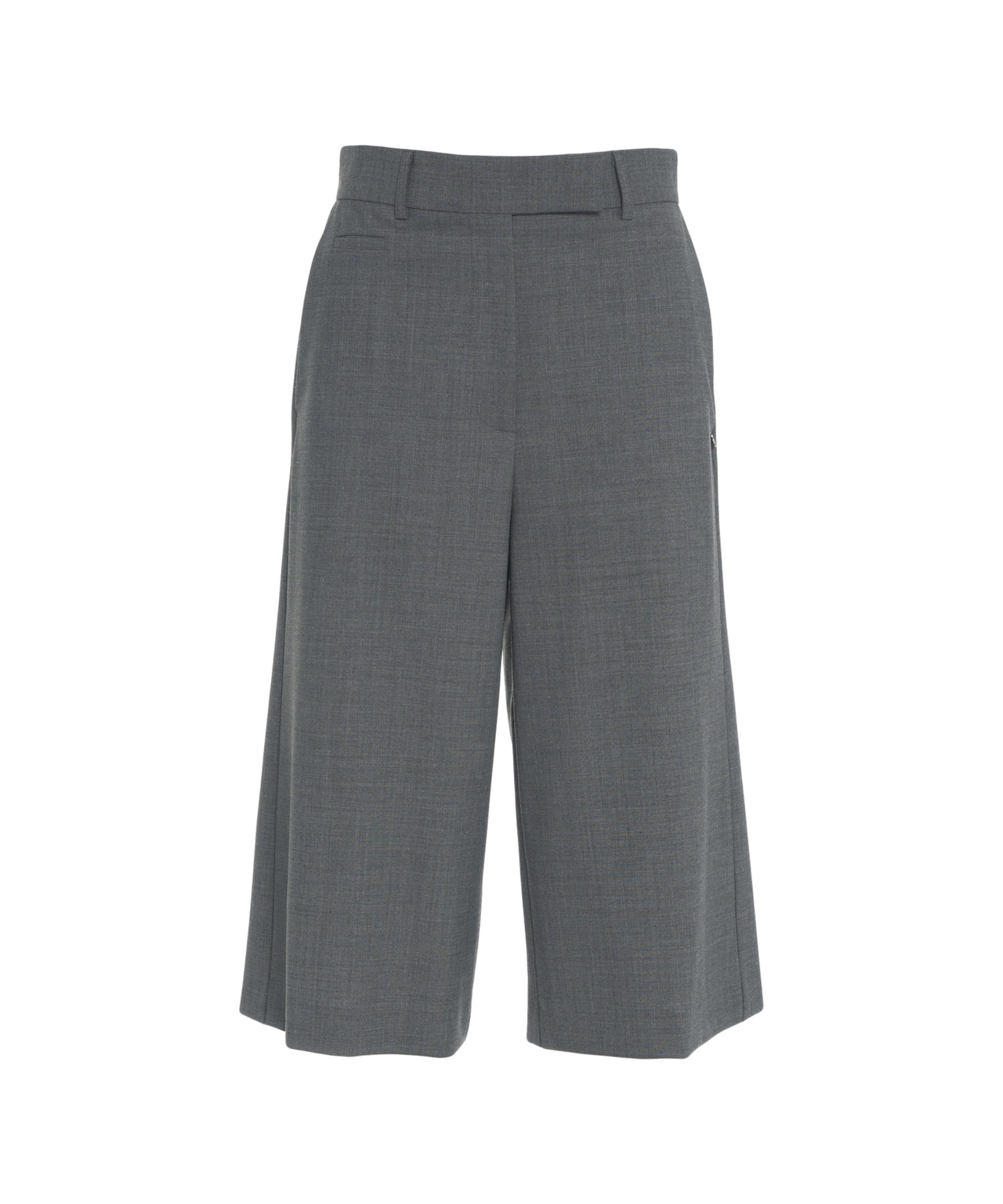 OTTO D AME High-Waisted Bermuda Shorts with Pinches