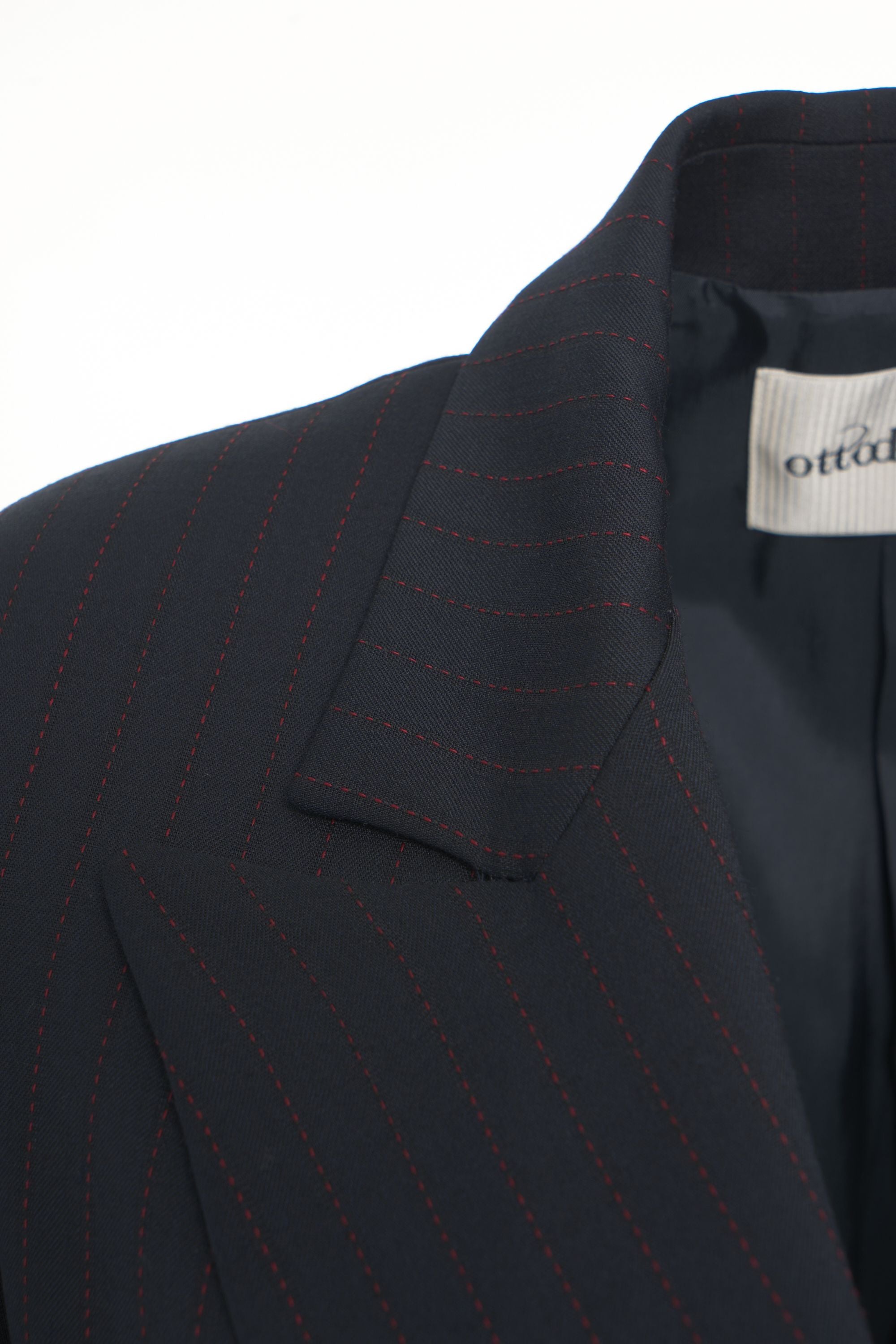 OTTO D AME Elegant Pinstripe Double-Breasted Blazer for Women - FW25