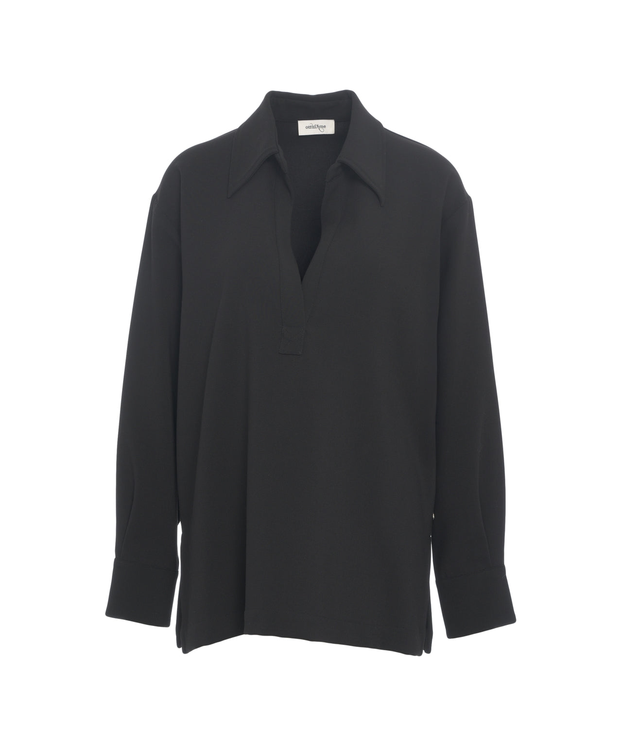 OTTO D AME Oversized Blouse with Distinctive Collar - Women's FW25