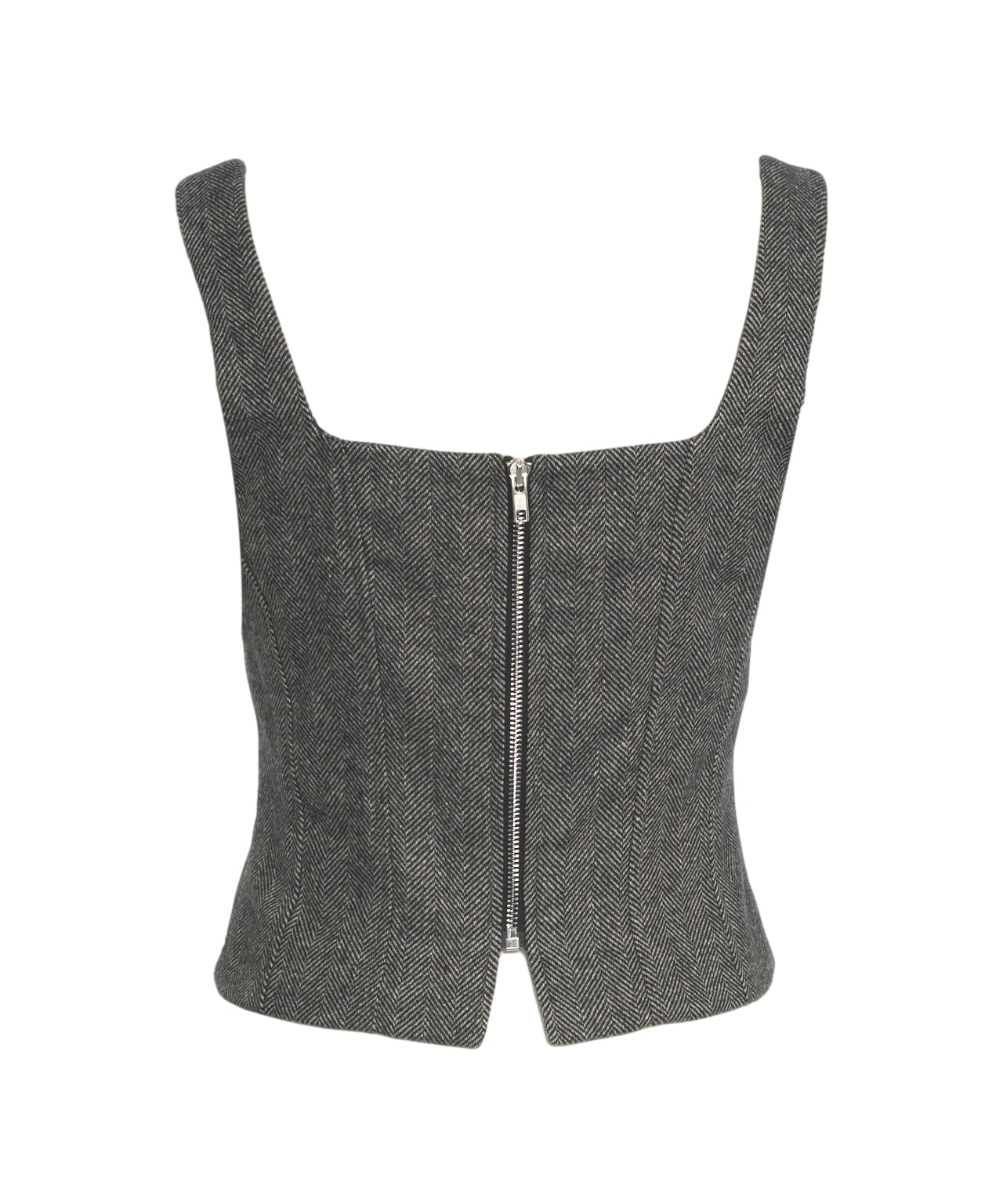 OTTO D AME Elegant Square Neck Bustier Top