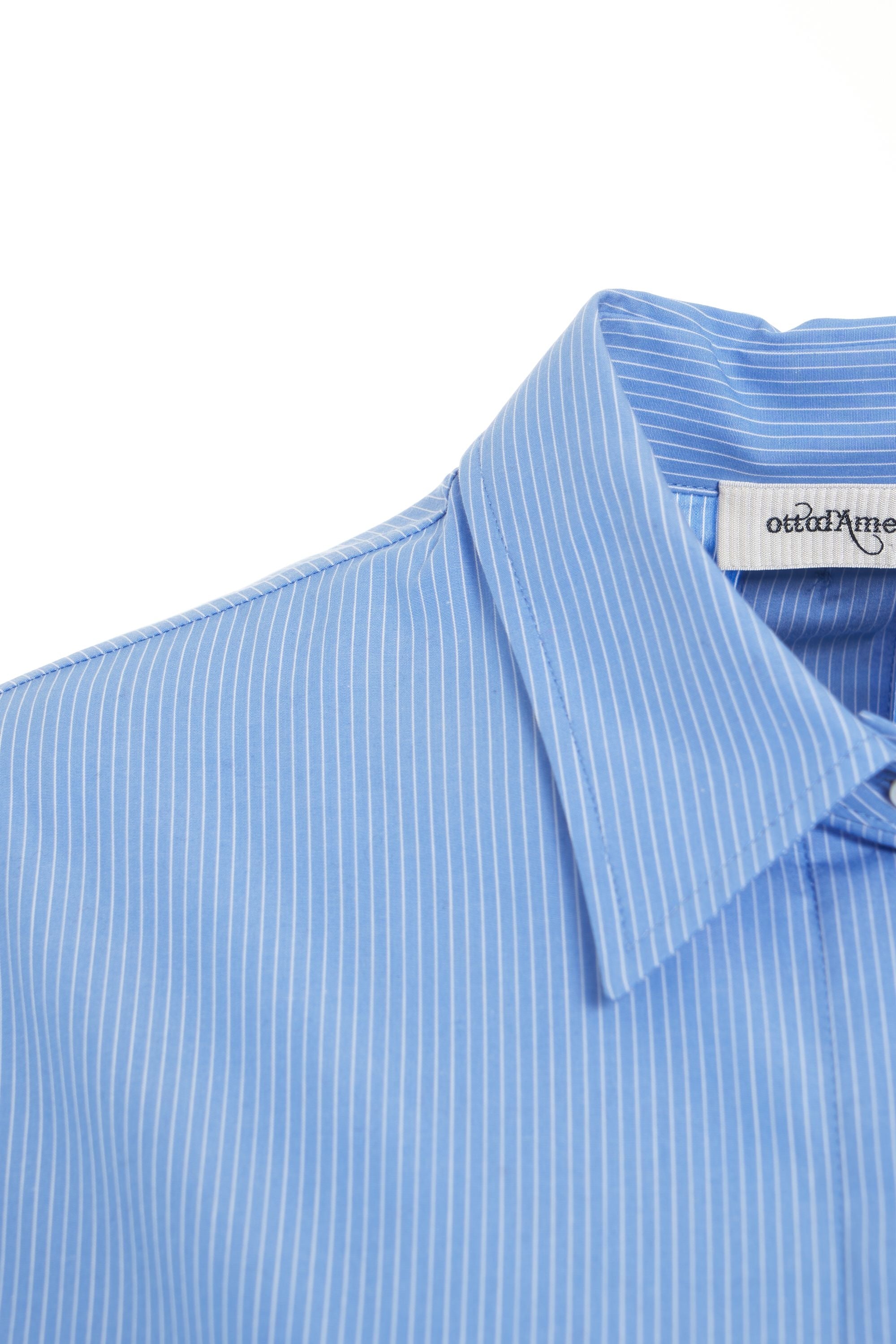 OTTO D AME Striped Shirt with Removable Waist Belt for Women