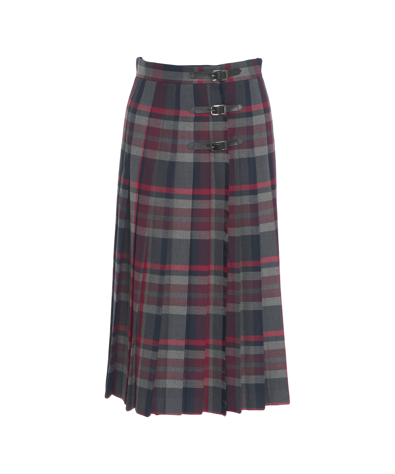 OTTO D AME Chic Midi Skirt with Trendy Check Pattern