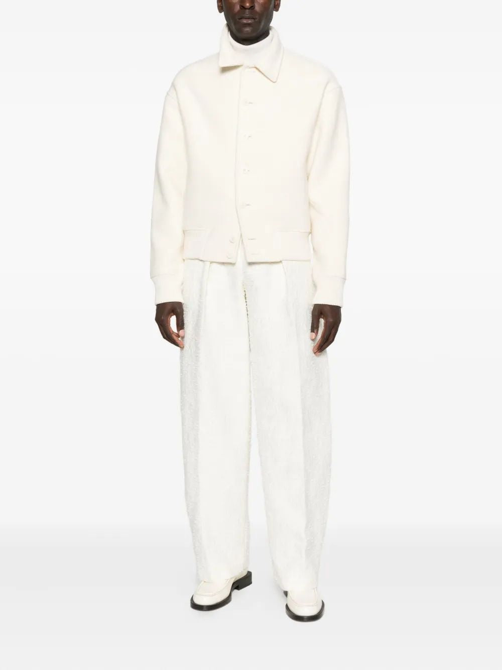 JACQUEMUS Men's Felt Bomber Jacket