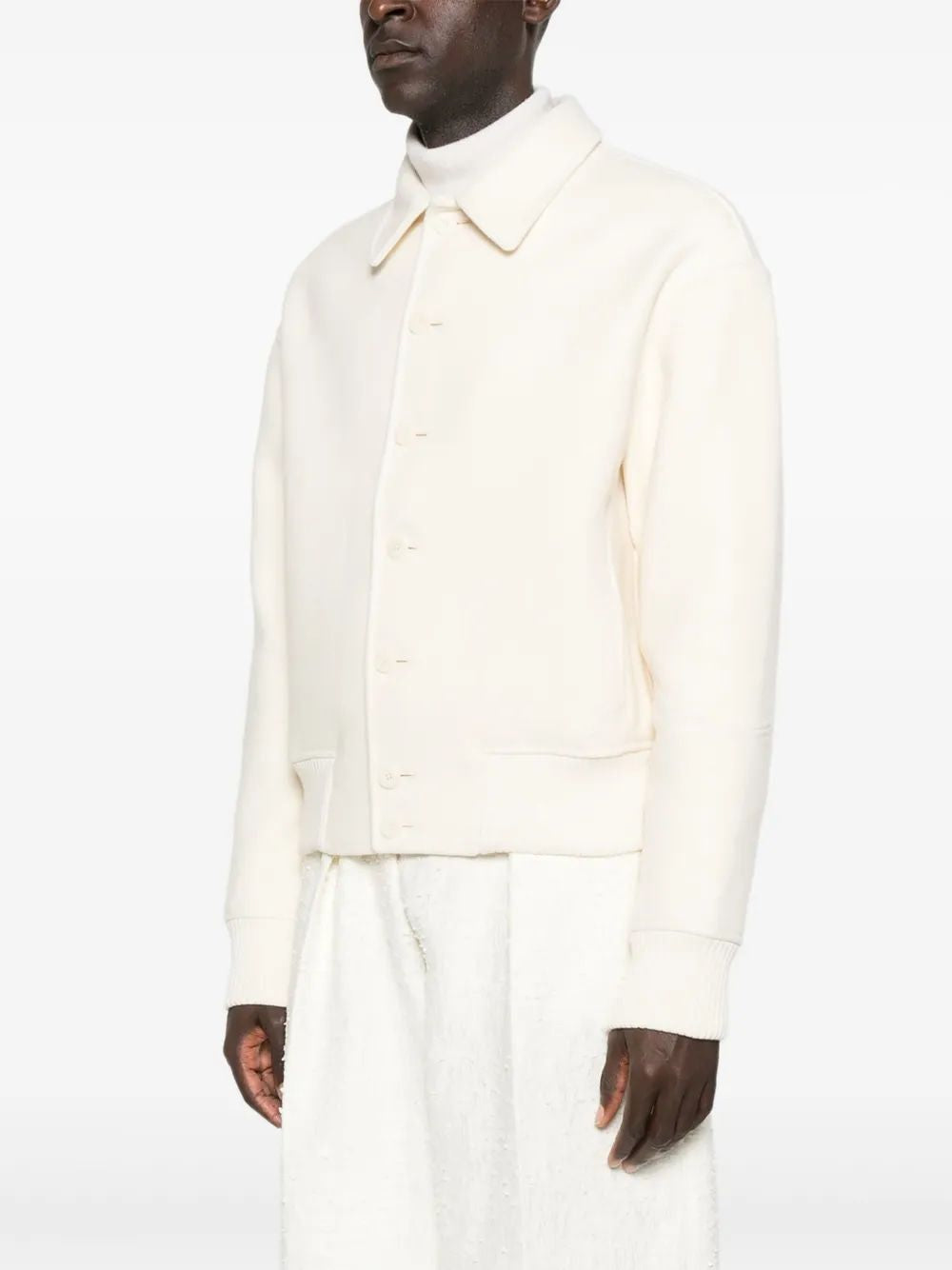 JACQUEMUS Men's Felt Bomber Jacket