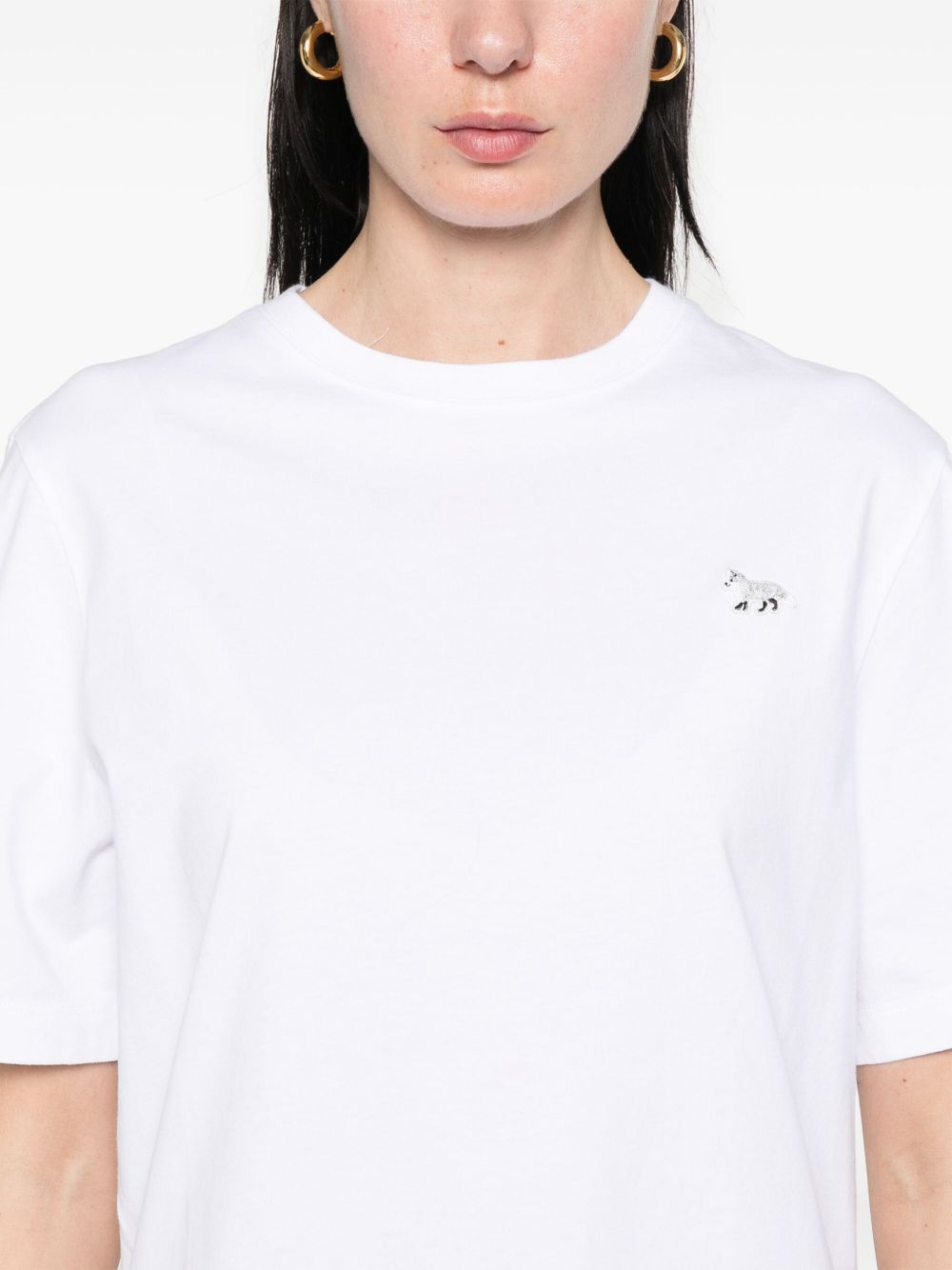MAISON KITSUNÉ Women’s Mini Cotton Crew Neck T-Shirt