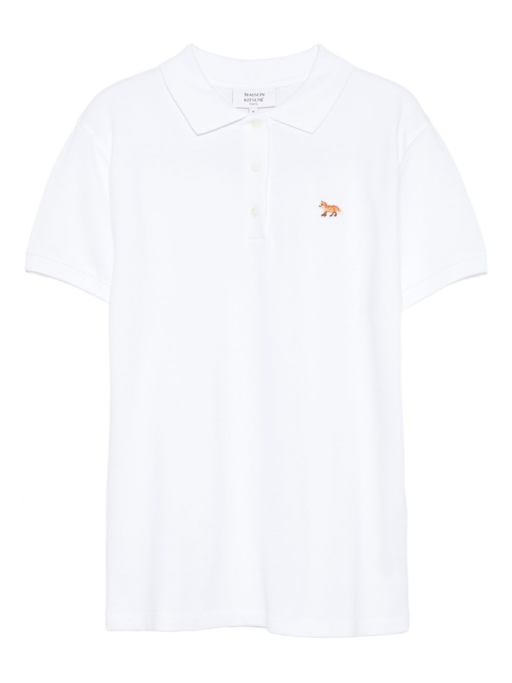MAISON KITSUNÉ Classic Cotton Polo Shirt with Embroidered Fox