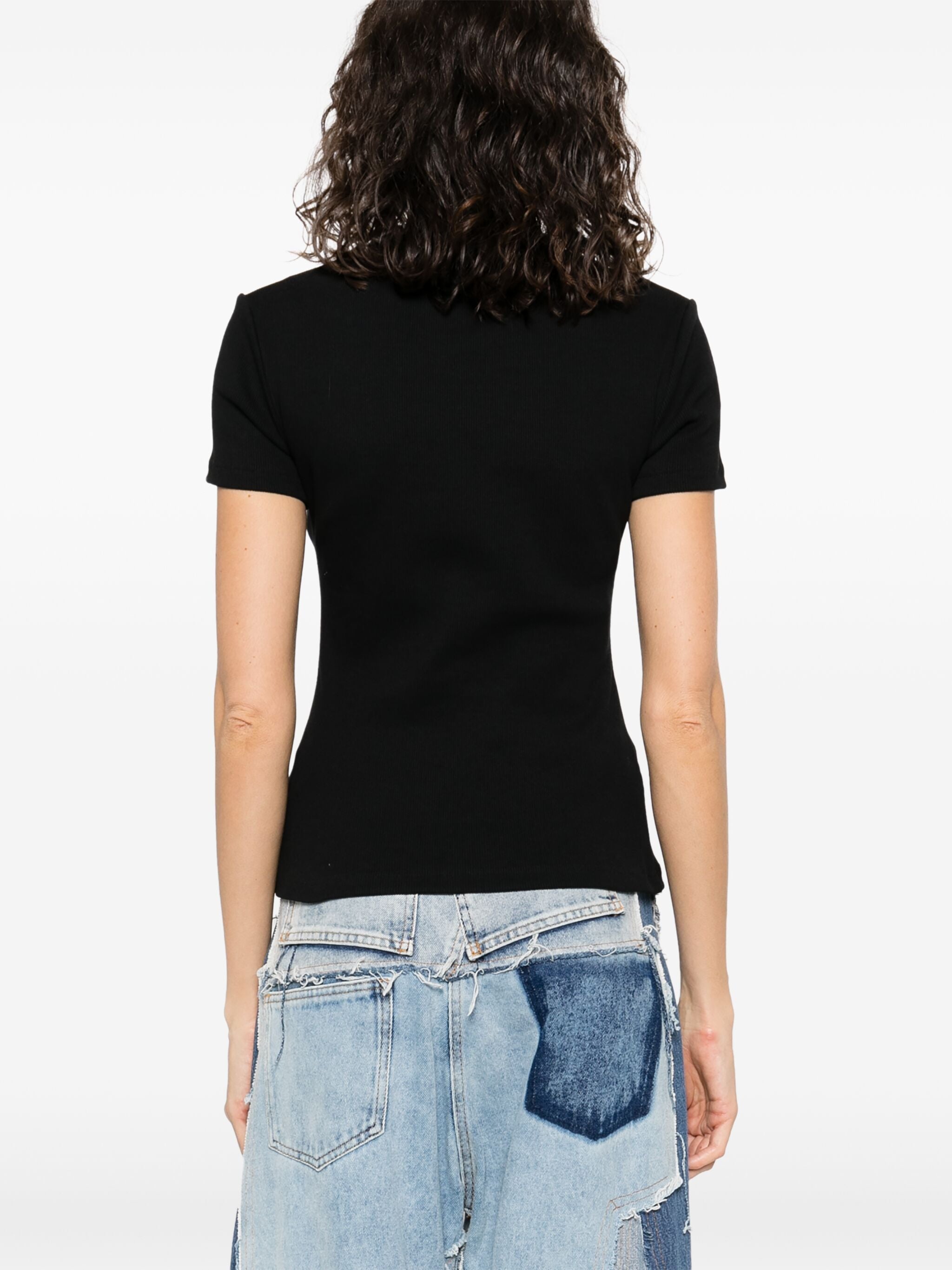 OFF-WHITE Bold Print Cotton T-Shirt for Women