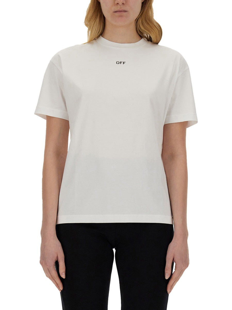 OFF-WHITE Regular Fit Logo T-Shirt for Women