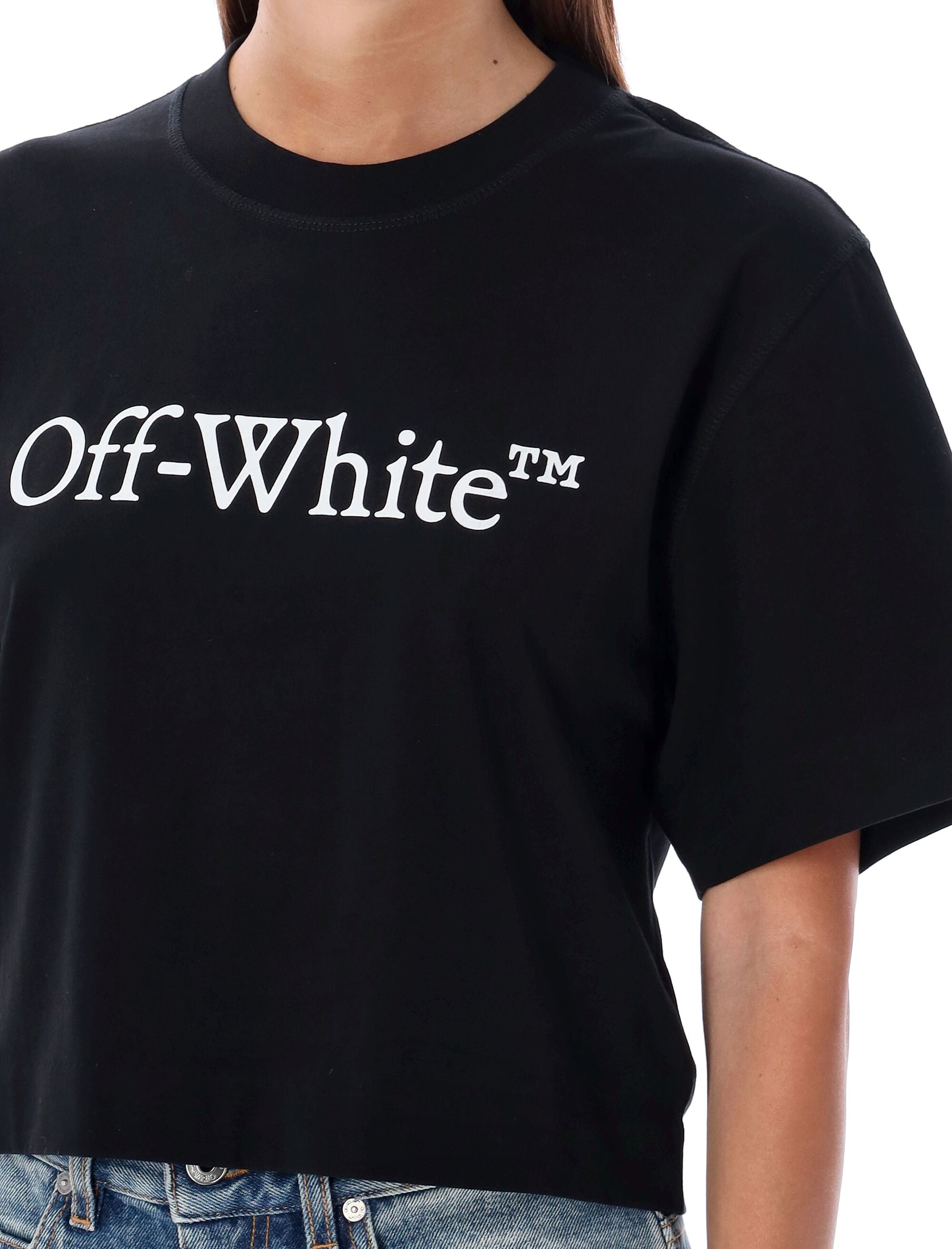 OFF-WHITE Big Logo Cropped T-Shirt - Women's