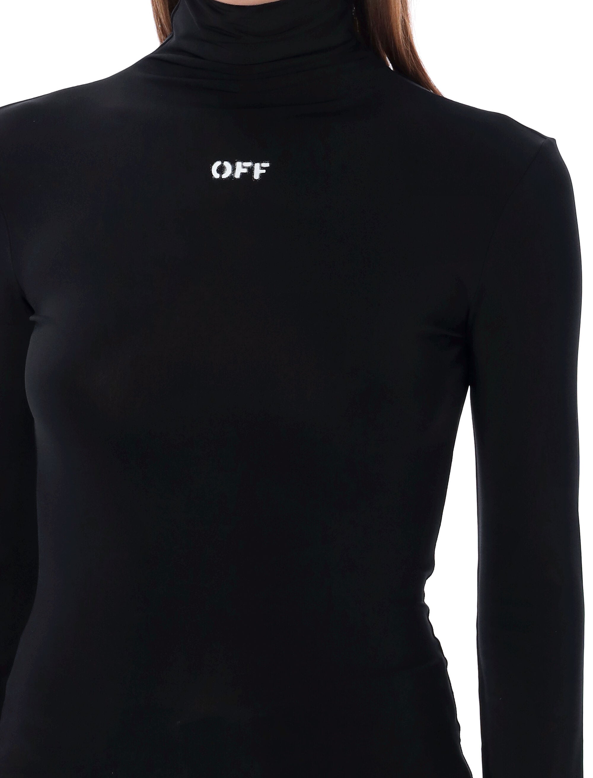 OFF-WHITE High Neck Fitted Top - Size 40