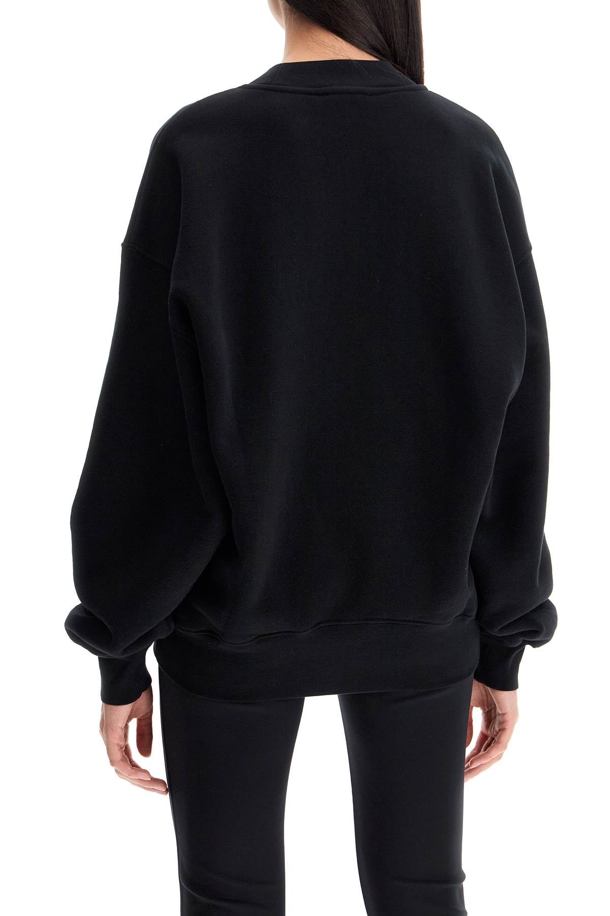 OFF-WHITE Logo Sweatshirt with Ribbed Edges