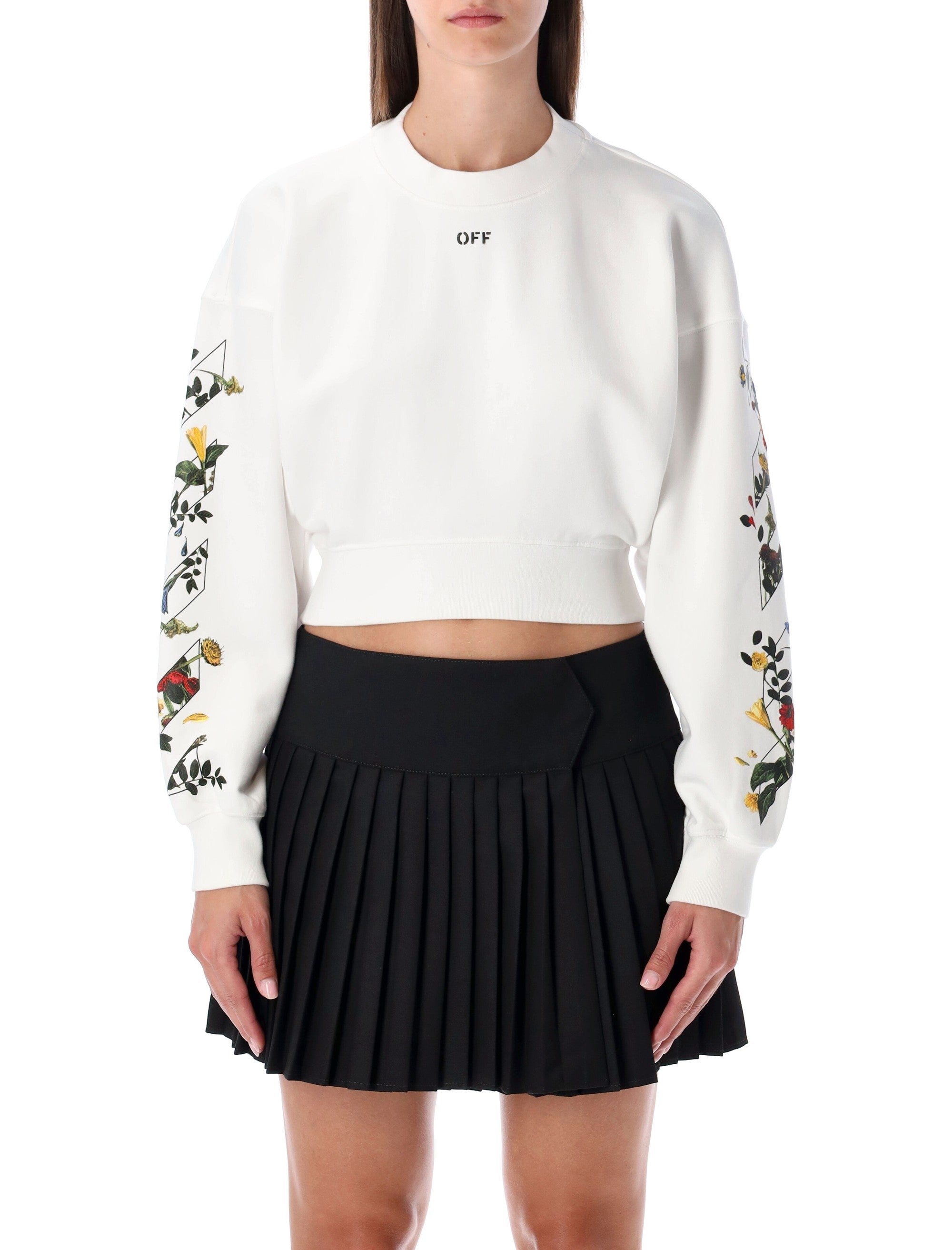 OFF-WHITE Mini Cropped Logo Sweatshirt