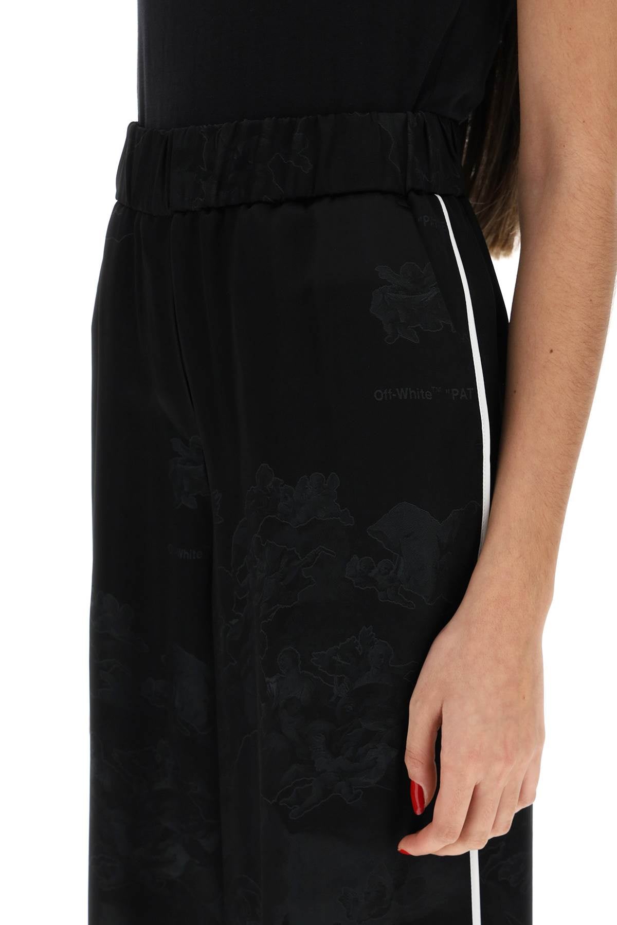 OFF-WHITE Embroidered San Palazzo Pants for Women