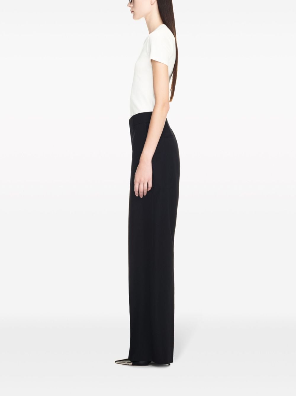 OFF-WHITE Tailored Wool Formal Trousers for Women