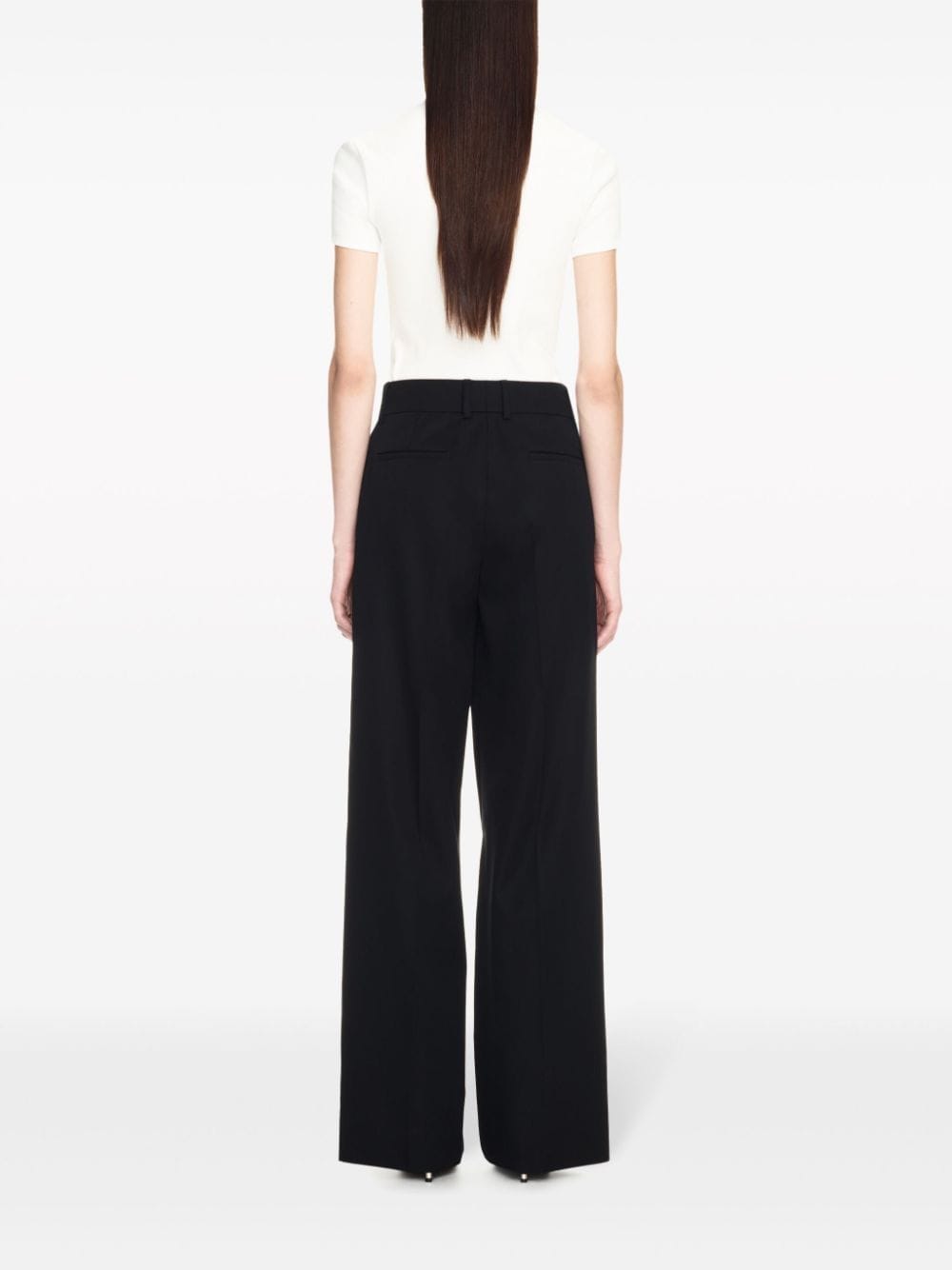 OFF-WHITE Tailored Wool Formal Trousers for Women