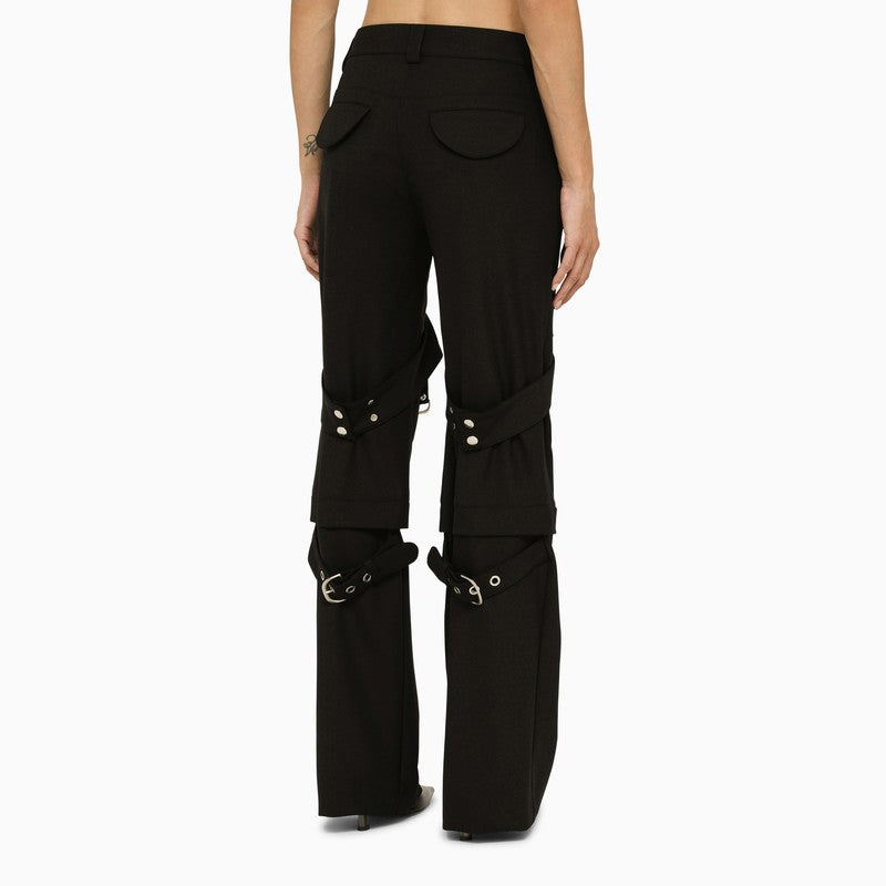 OFF-WHITE Stretch Polyester Blend Cargo Pants for Women