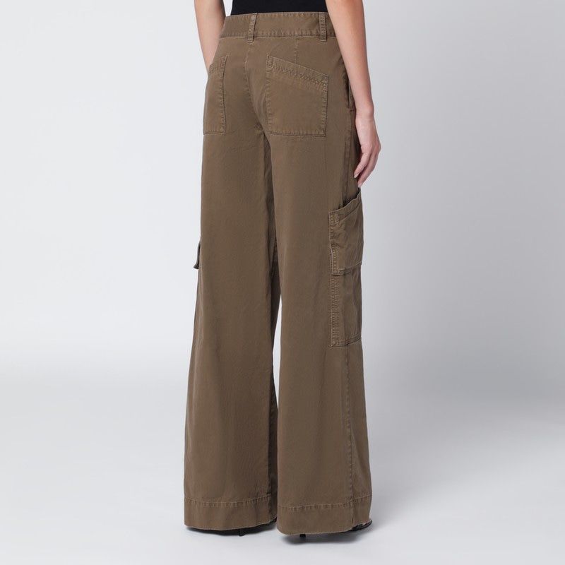 OFF-WHITE Cotton Cargo Trousers for Women - FW25 Collection