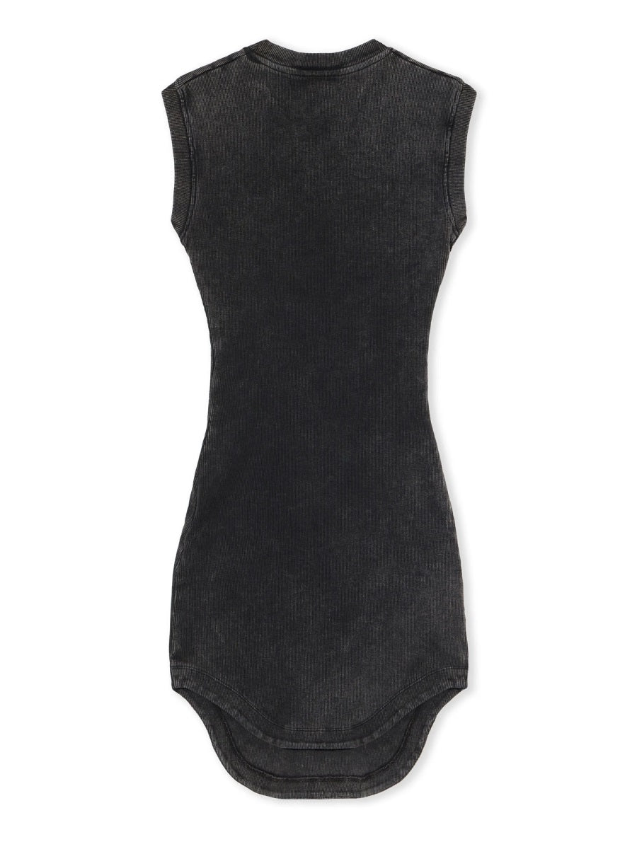 OFF-WHITE Women's Mini Dress with Unique Stamp Design