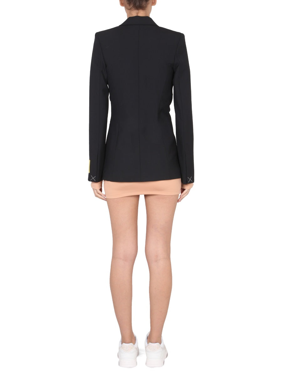 OFF-WHITE Peaked Lapel Women's Wool Jacket