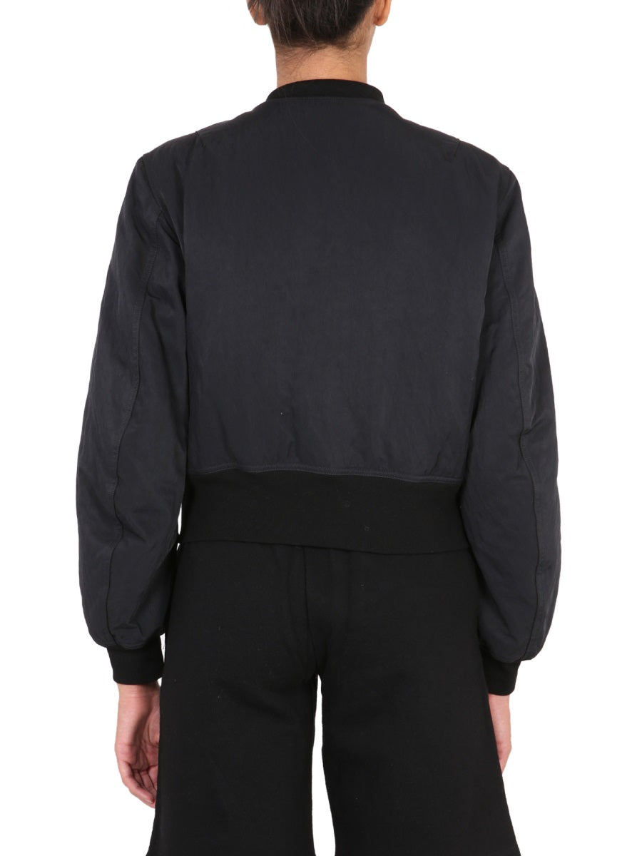 OFF-WHITE Chic Bomber Jacket with Logo Print for Women