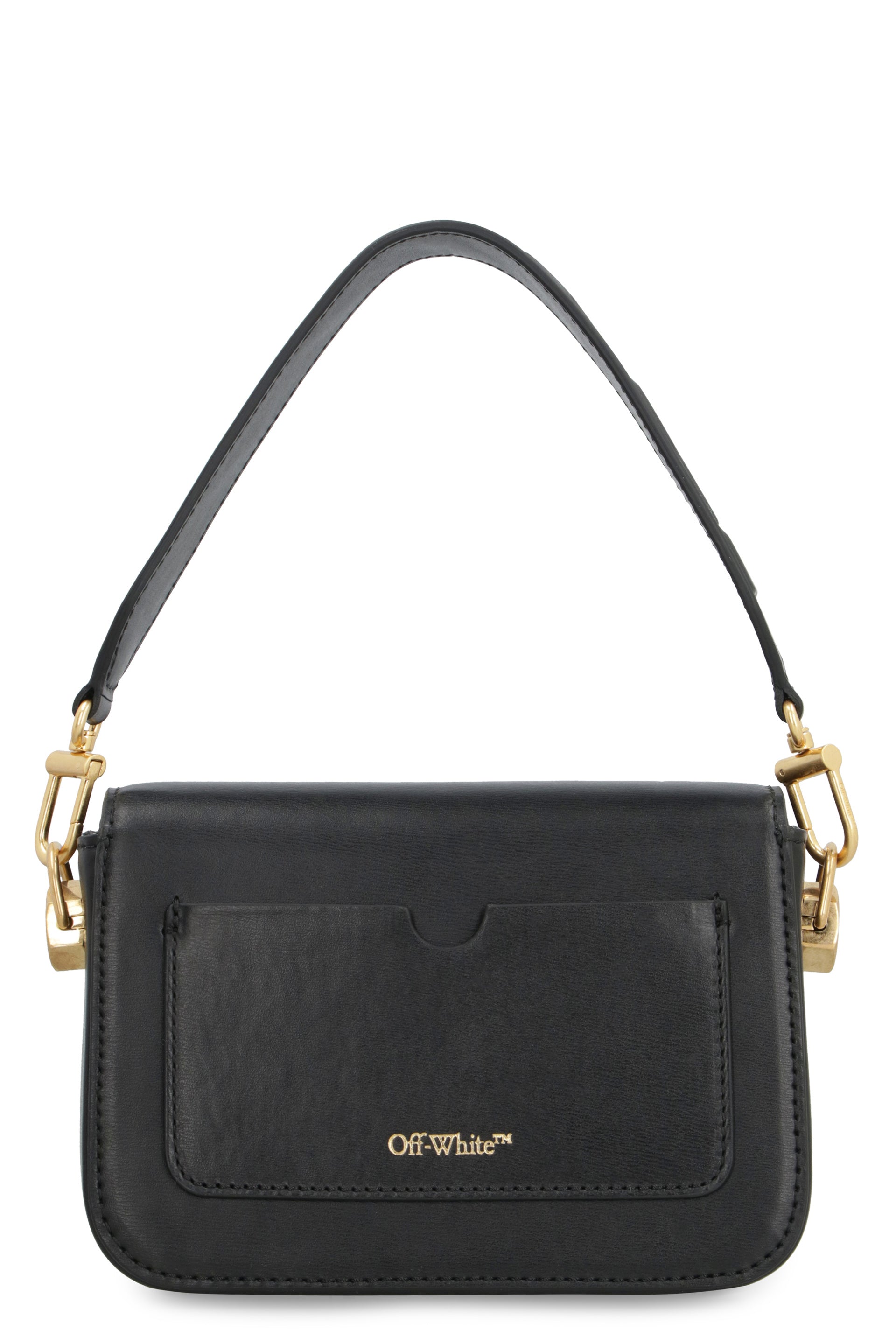 OFF-WHITE Mini Leather Small Plain Binder Handbag