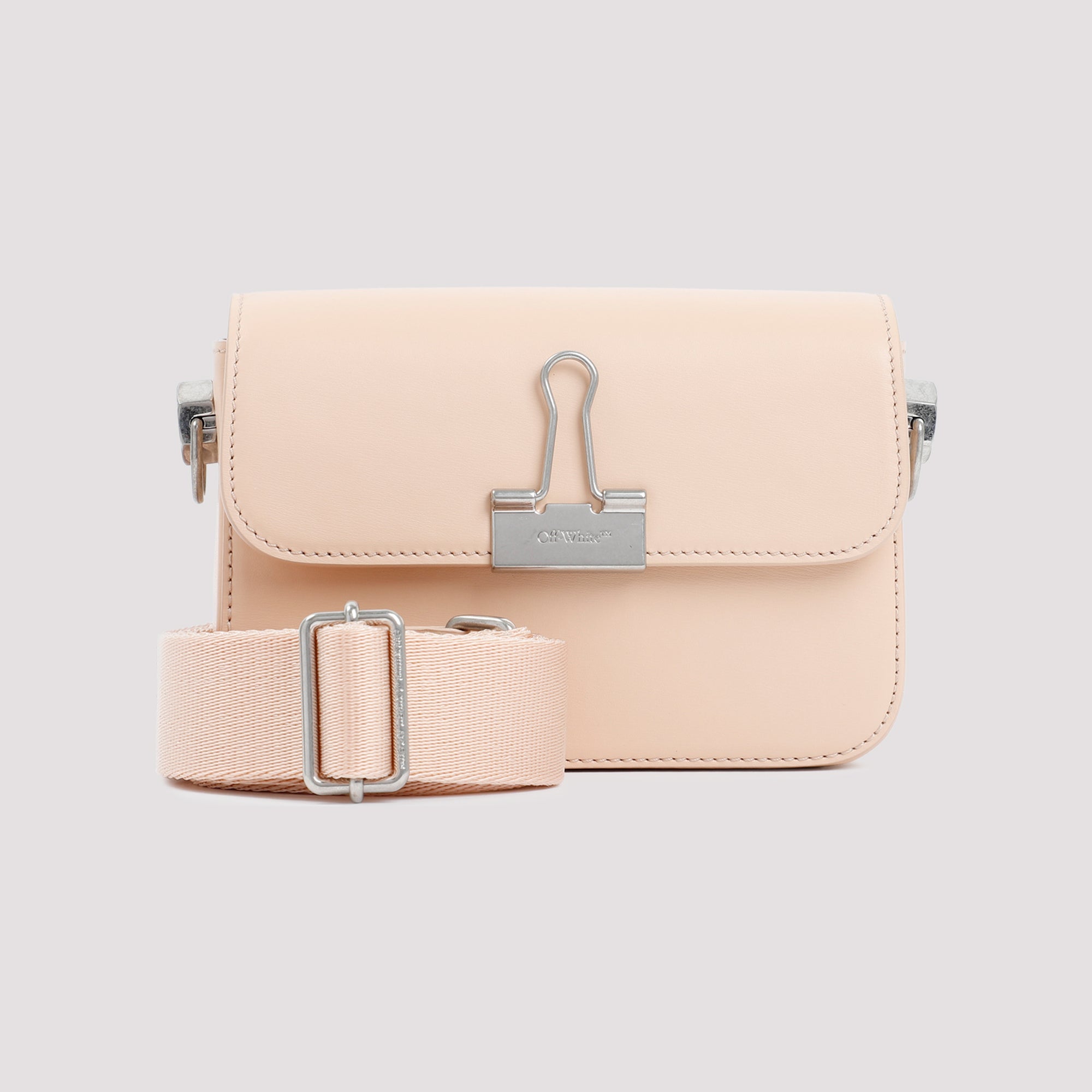 OFF-WHITE Mini Leather Small Binder Handbag