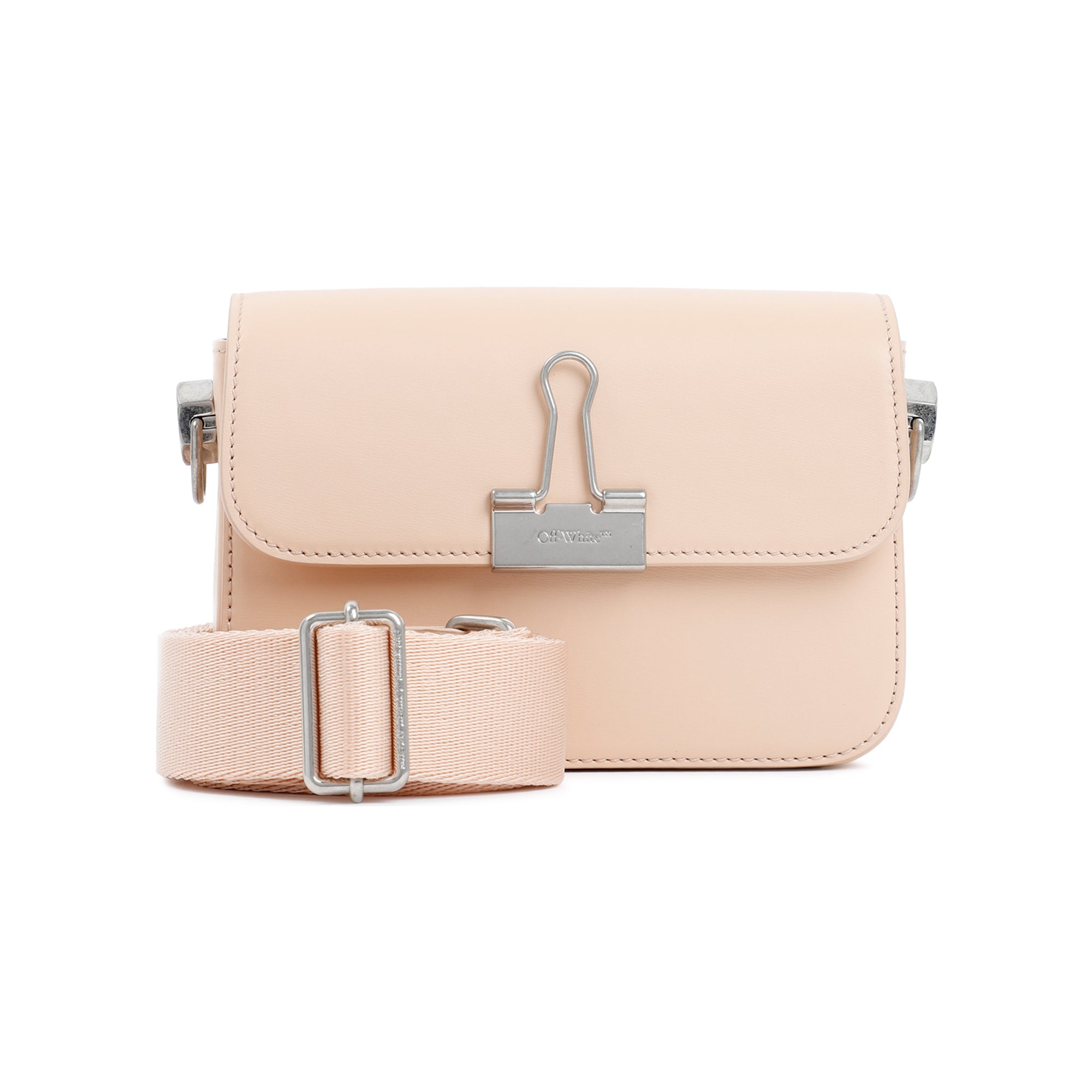 OFF-WHITE Mini Leather Small Binder Handbag